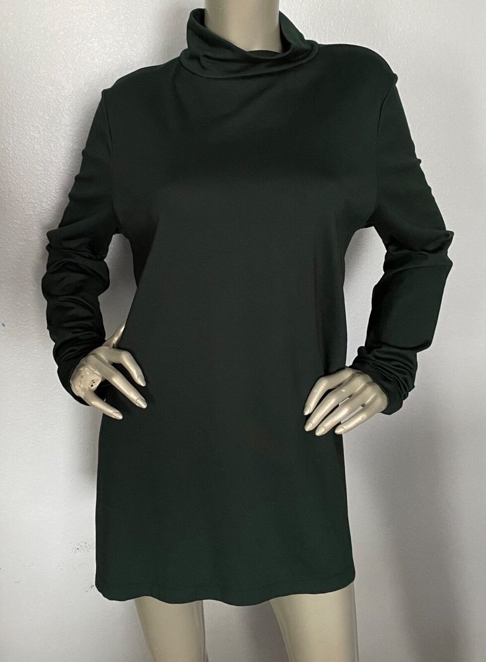 Bryn Walker Nwt Pieran Turtle Neck Long Sleeve Juniper Green Top L